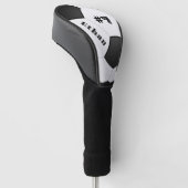 Persoonlijke voetbal golfheadcover (Schuin)