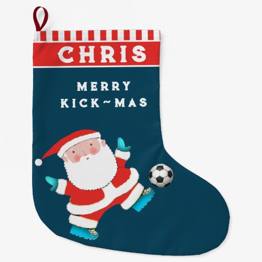 Persoonlijke Voetbal Grote Kerstensok Kerstsok (Voorkant)