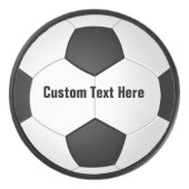 Persoonlijke voetbal hockey puck met tekst (Voorkant)