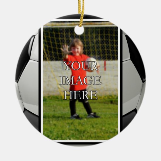 Persoonlijke Voetbal Keramisch Ornament (Voorkant)