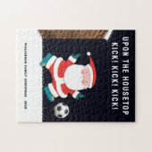 persoonlijke voetbal Kerstmis Legpuzzel (Horizontaal)
