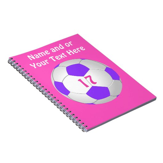 Persoonlijke Voetbal-laptop voor meisjes Notitieboek (Rechterzijde)