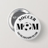 Persoonlijke Voetbal Mam voegt de Button van het T (Voorkant /achterkant)