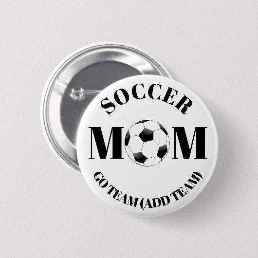 Persoonlijke Voetbal Mam voegt de Button van het T (Voorkant /achterkant)