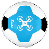 Persoonlijke voetbal met drone-logo (Gedraaid)