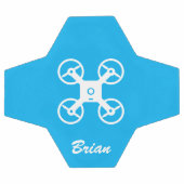 Persoonlijke voetbal met drone-logo (Enkel)