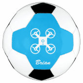 Persoonlijke voetbal met drone-logo (Voorkant)