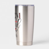 Persoonlijke Voetbal Moeder Team Harten  Geïsoleerde Drinkbeker (Achterkant)