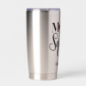 Persoonlijke Voetbal Moeder Team Harten  Geïsoleerde Drinkbeker (Voorkant)