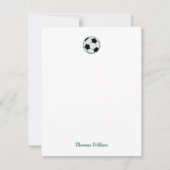 Persoonlijke Voetbal Notitiekaartje (Voorkant)