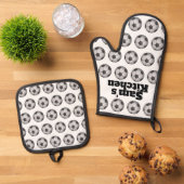 Persoonlijke Voetbal Ovenwant & Pannenlap Set (Top down)