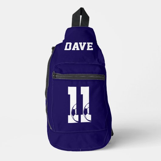 Persoonlijke Voetbal Schoen Sling Bag (Voorkant)