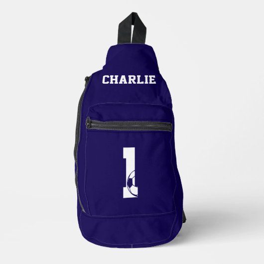 Persoonlijke Voetbal Schoen Sling Bag (Voorkant)
