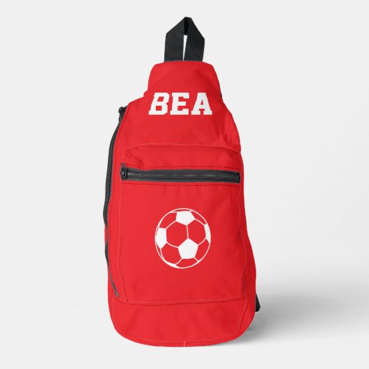 Persoonlijke Voetbal Schoen Sling Bag (Voorkant)