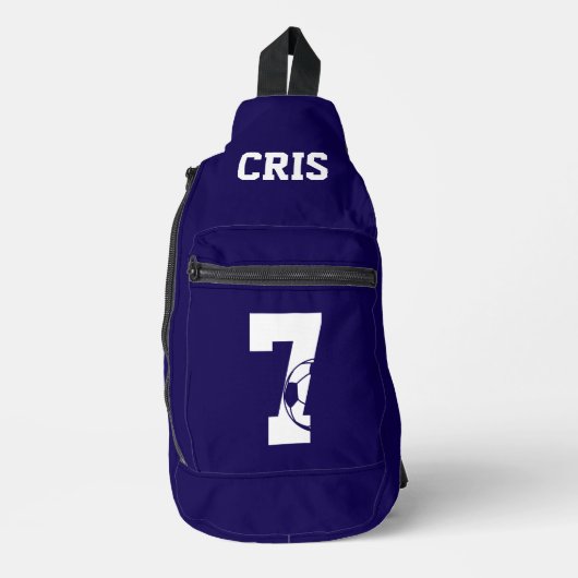 Persoonlijke Voetbal Schoen Sling Bag (Voorkant)
