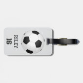 Persoonlijke Voetbal Team Taslabel Cadeau Bagagelabel (Achterkant horizontaal)