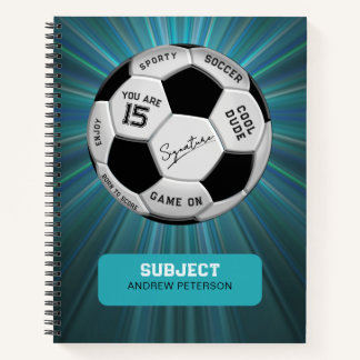 Persoonlijke Voetbal Verjaardag | Leeftijd Naam T Notitieboek