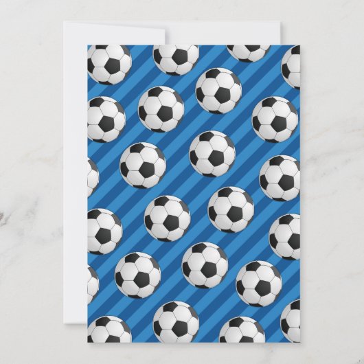 Persoonlijke Voetbal Verjaardag uitnodiging (Achterkant)