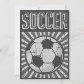 Persoonlijke Voetbal Verjaardag uitnodiging met fo (Achterkant)