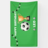 Persoonlijke Voetbal Verjaardagsfeest Banner (Verticaal)