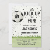 Persoonlijke voetbal verjaardagsuitnodiging kaart (Voorkant)