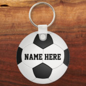 Persoonlijke Voetbal voor de Spelers van het Team Sleutelhanger (Voorkant)