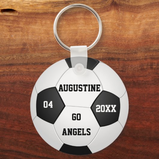 Persoonlijke Voetbal voor jongens en meisjes Sleutelhanger (Voorkant)