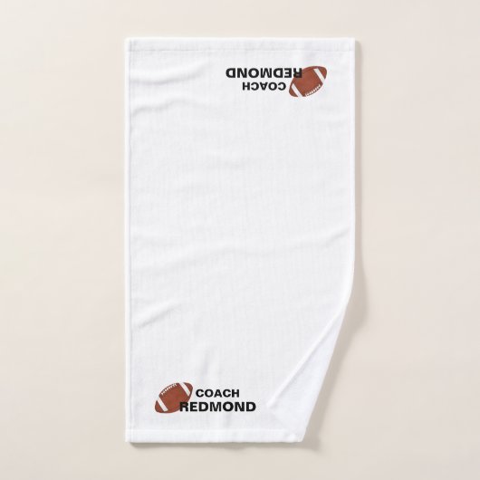 Persoonlijke voetbalcoach handdoek (Handdoek)