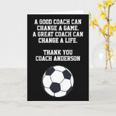 Persoonlijke Voetbalcoach van Teamspelers Kaart (Gele Bloem)