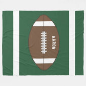 Persoonlijke Voetbaldeken Fleece Deken (Voorkant (Horizontaal))
