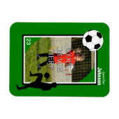 Persoonlijke voetbalmagneet magneet (Horizontaal)
