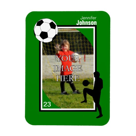 Persoonlijke voetbalmagneet magneet (Verticaal)