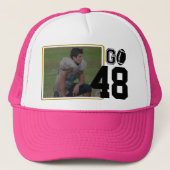 Persoonlijke Voetbalmoeder Trucker Pet (Voorkant)