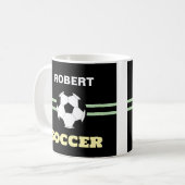 Persoonlijke Voetbalmok Koffiemok (Voorkant links)