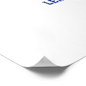 Persoonlijke voetbalshirt naam & nummer poster (Hoek)