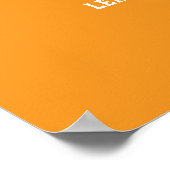 Persoonlijke voetbalshirt naam & nummer poster (Hoek)