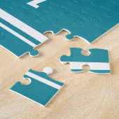 Persoonlijke Voetbalspeler Cool Graphics Gestreept Legpuzzel (Zijkant)