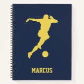 Persoonlijke Voetbalspeler Notitieboek (Voorkant)