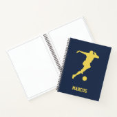 Persoonlijke Voetbalspeler Notitieboek (Binnen)
