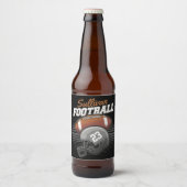 Persoonlijke Voetbalspeler Team Nummer Helm Bier Etiket (Voorkant)