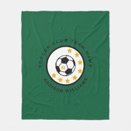Persoonlijke Voetbalteamnaam Nummer Aangepaste Gro Fleece Deken