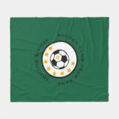 Persoonlijke Voetbalteamnaam Nummer Aangepaste Gro Fleece Deken (Voorkant (Horizontaal))