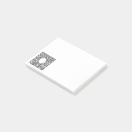 Persoonlijke voetbalthema post-it® notes (Schuin)