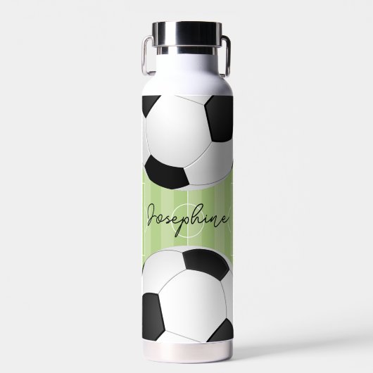Persoonlijke voetbalwaterfles – Aangepaste sportar Waterfles (Voorkant)