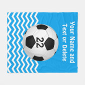 Persoonlijke voetpaden, Jouw tekst en kleuren Fleece Deken (Voorkant (Horizontaal))