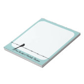 Persoonlijke vogel op Notitieblok van gestreepte d (Linkerzijde)