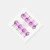 Persoonlijke vogeldagfiguur servet (Hoek)