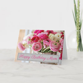 Persoonlijke vogelkaart - Shabby Chic Bouquet Kaart