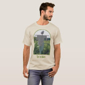 Persoonlijke vogelverschrikker in moestuin t-shirt (Voorkant volledig)
