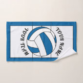 Persoonlijke Volleybal Ball Blue & White Sports Handdoek (Handdoek)